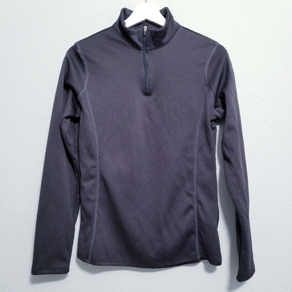 SPYDER Men's black layer zip pullover thin sweater shirt MEDIUM
